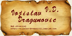 Vojislav Dragunović vizit kartica